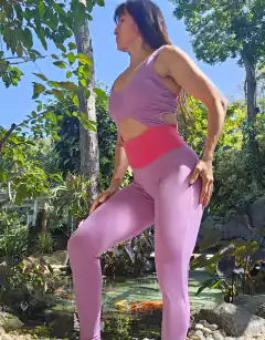 MACACÃO DUAS CORES COM DETALHE ABERTURA NA BARRIGA ESCOLHA SUA COR EXCLUSIVO - MB Musa Fitness