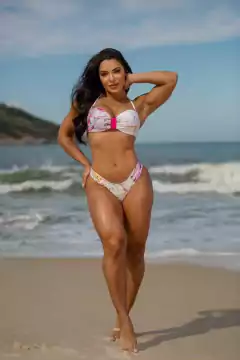 BIQUÍNI MARMORIZADO COM PINK EXCLUSIVO