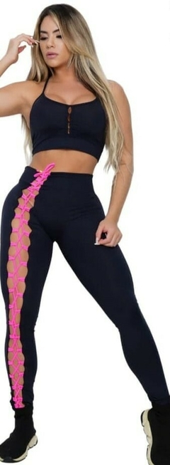 FUSO LEVANTA BUMBUM PRETO COLMÉIA PINK