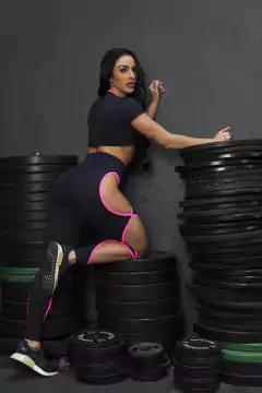 FUSO EMPINA BUMBUM ARGOLINHA PRETA COM PINK - buy online