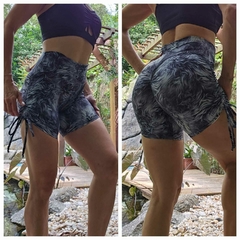 SHORT PELAGEM ANIMAL CINZA EMPINA BUMBUM EXCLUSIVO