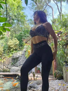 CONJUNTO LEGGING PRETA EMPINA BUMBUM E TOP SNAKE BLACK EXCLUSIVO - MB Musa Fitness