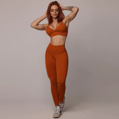 LEGGING COMUM JACQUARD ARROW TERRACOTA - MB Musa Fitness
