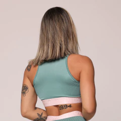 CONJUNTO TOP TORINO COM ELÁSTICO E SHORT HIT JACQUARD 3D CANDY - loja online