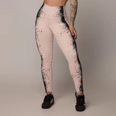 Legging Comum Jacquard Náutico Rosê