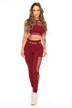 CONJUNTO TOP COM LEGGING SEAMLESS SLICE