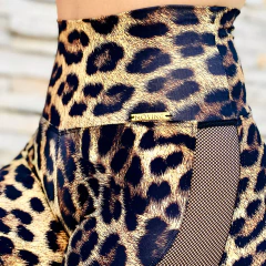 LEGGING RECORTES EM TELA PELAGEM DE ONÇA EXCLUSIVA - comprar online