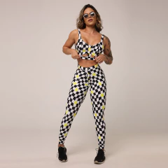 CONJUNTO TOP COM LEGGING PREPPY EMPINA BUMBUM PIT STOP EXCLUSIVA