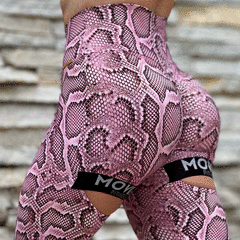 LEGGING INTENSE EMPINA BUMBUM PYTHON ROSÊ EXCLUSIVA - comprar online