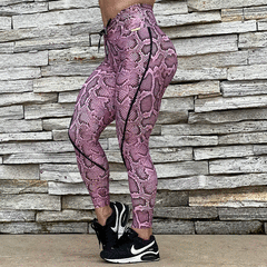 LEGGING RECORTE EMPINA BUMBUM PYTHON ROSÊ EXCLUSIVA
