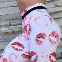 LEGGING STYLE EMPINA BUMBUM RED KISS WHITE EXCLUSIVA on internet