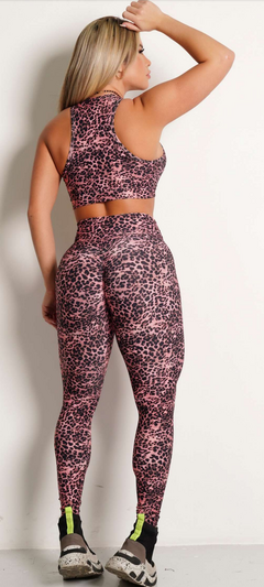 CONJUNTO LEGGING ONCINHA ROSÊ TOP COLMÉIA - comprar online