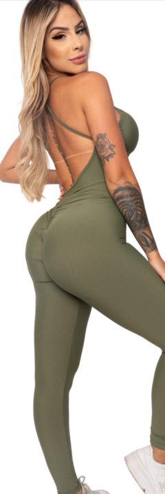 MACACÃO FIT VERDE MILITAR - comprar online