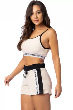 CONJUNTO TOP E SHORT FLUFFY LET'SGYM - buy online