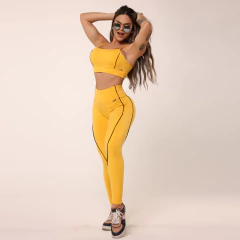 CONJUNTO TOP COM LEGGING HOPE COMUM SUMMER COM PRETO - online store