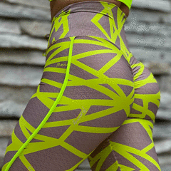LEGGING RECORTE EMPINA BUMBUM TECH AMARELO NEON EXCLUSIVA - comprar online