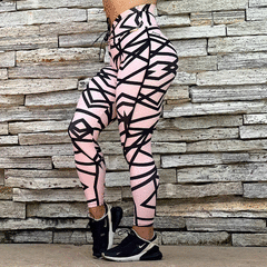 LEGGING RECORTE EMPINA BUMBUM TECH ROSÊ EXCLUSIVA