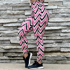 LEGGING JUMP EMPINA BUMBUM PINK TRIBAL EXCLUSIVA