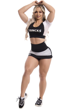 Conjunto Short Saia Vivi Black White