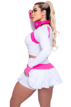 Conjunto Short Saia e Cropped Juju White - comprar online
