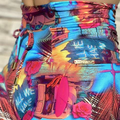 LEGGING CÓS DRAPEADO TROPICAL LOVE - buy online