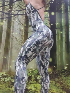 Macacão Estampa Camuflada - MB Musa Fitness