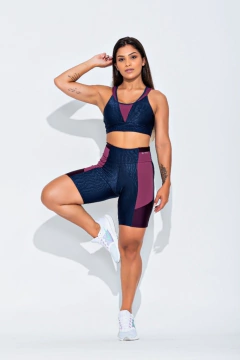 Conjunto Short Super Ação Azul Marinho
