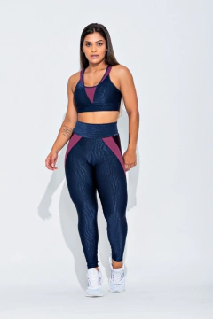 Conjunto Super Ação Azul Escuro com Rosa na internet