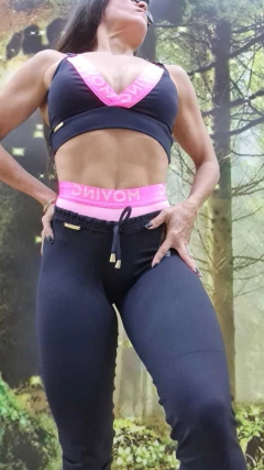 CONJUNTO BOXE MOVING PRETO EXCLUSIVO - MB Musa Fitness