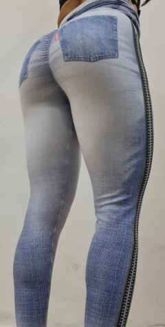 LEGGING FAKE JEANS FAKE ZIPER na internet