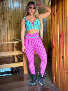 LEGGING ICE CREAM ROSA LISTRADO EMPINA BUMBUM EXCLUSIVO na internet