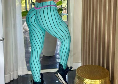 LEGGING ICE CREAM AZUL LISTRADO EMPINA BUMBUM EXCLUSIVO - comprar online