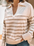 Sweater Tina Beige con Camel - comprar online