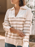 Sweater Tina Beige con Camel