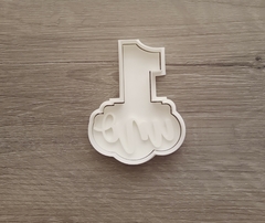 Número 1 con letras