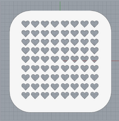 Stencil Sprinkles Corazones