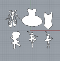Stamp Mini Bailarina
