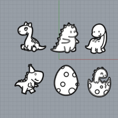 Kit Mini Dinos