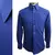 Camisa Microfibra Prime Azul Royal Trabalhada | Punho Simples - comprar online