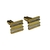 Abotoadura Basic Retangular Dourada 5 - comprar online