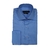 Camisa Fio 80 Azul Quadrados no Próprio Tecido Punho Duplo - comprar online