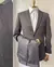 Costume Poliéster Cinza Quadriculado - comprar online