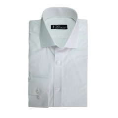 Camisa Mista Prime Branca Lisa Punho Simples - comprar online