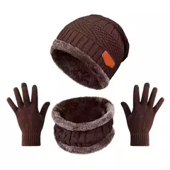kit de inverno unissex ortobela touca luva cachecol adulto