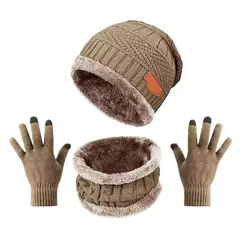 kit de inverno unissex ortobela touca luva cachecol adulto