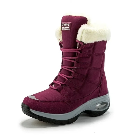 Bota de Inverno Neve de Lã Impermeável Essencial Confort use botas