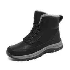 BOTA MASCULINA DE COURO IMPERMEÁVEL E FORRADA | OUTDOOR®