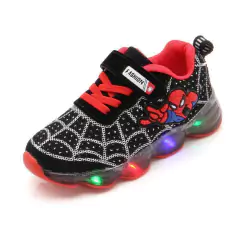 tenis led homemaranha infantil