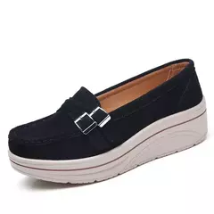 MOCASSIM ORTOPÉDICO FEMININO DE CAMURÇA | ORTOBELA®