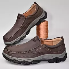 Mocassim Ortopédico Masculino em Couro Genuíno | Titanium®